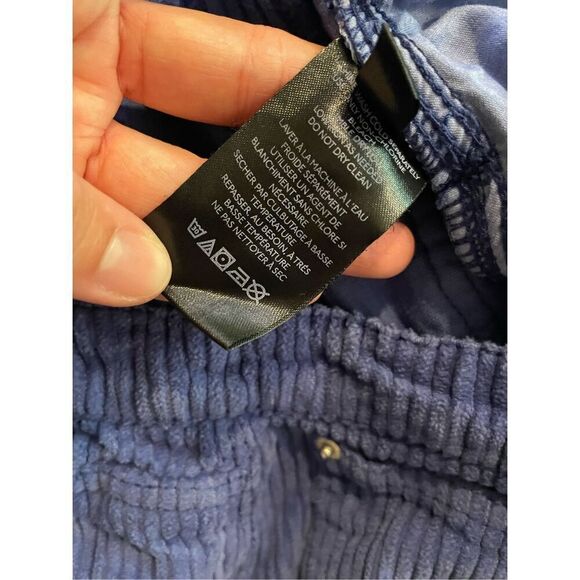 Urban Outfitters Blue Wide Leg 100% Cotton Corduroy Baggy Pants Size 25 - Picture 4 of 8